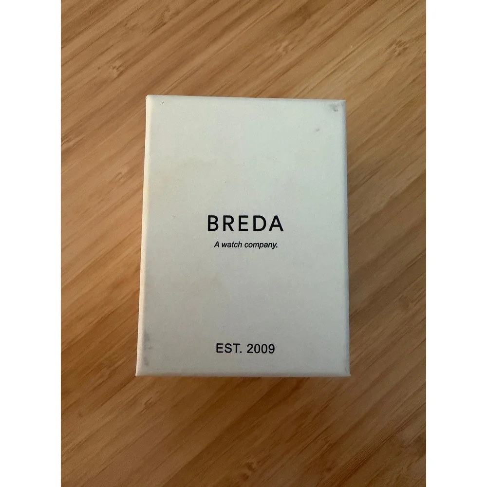 Breda Virgil 1736f Rectangular Watch OS Gold Black